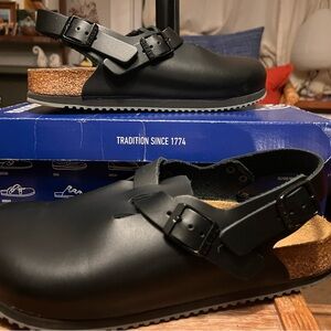 Birkenstock Black Tokio Clogs